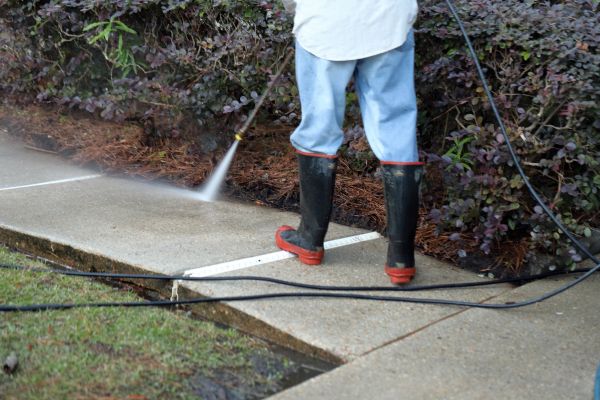 Sidewalk Washing in Cherry Hill