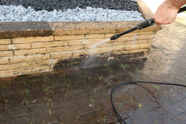 Retaining Wall Power Washing in Cherry Hill